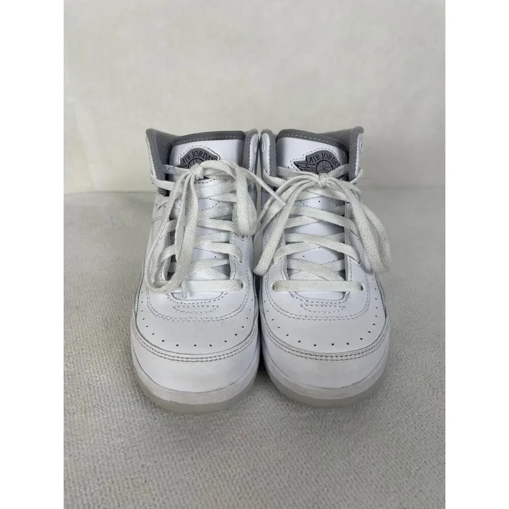 Jordan 2 Retro White Cement Grey Toddler Sneakers 12c
